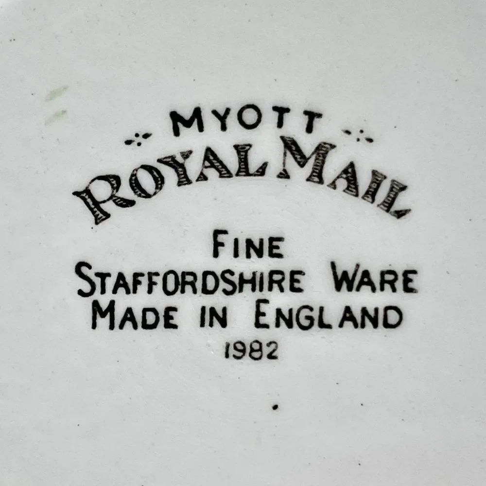 Vintage MYOTT STAFFORDSHIRE Royal Mail Multicolor Bowl